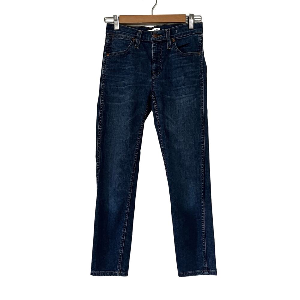Madewell 9" High Riser Skinny Women's Size 25 Crop Jeans Dark Wash